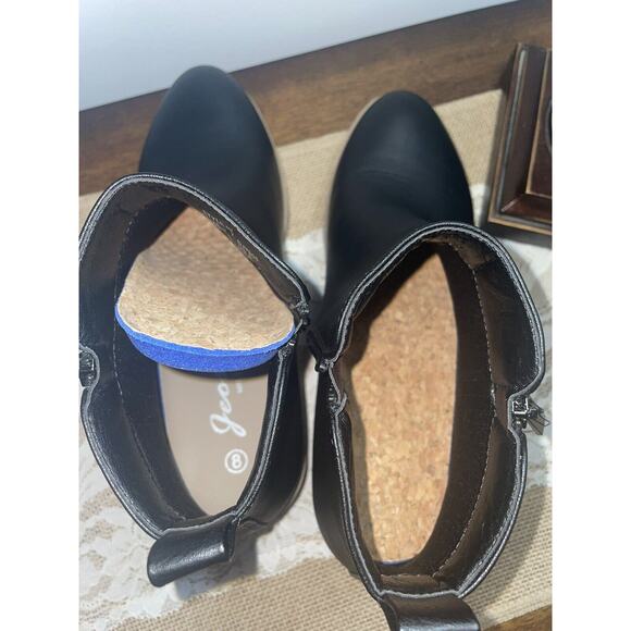 Jeossy In Milan Black Boots Size 8 (Ankle Boots) Style 905-black - Picture 3 of 12